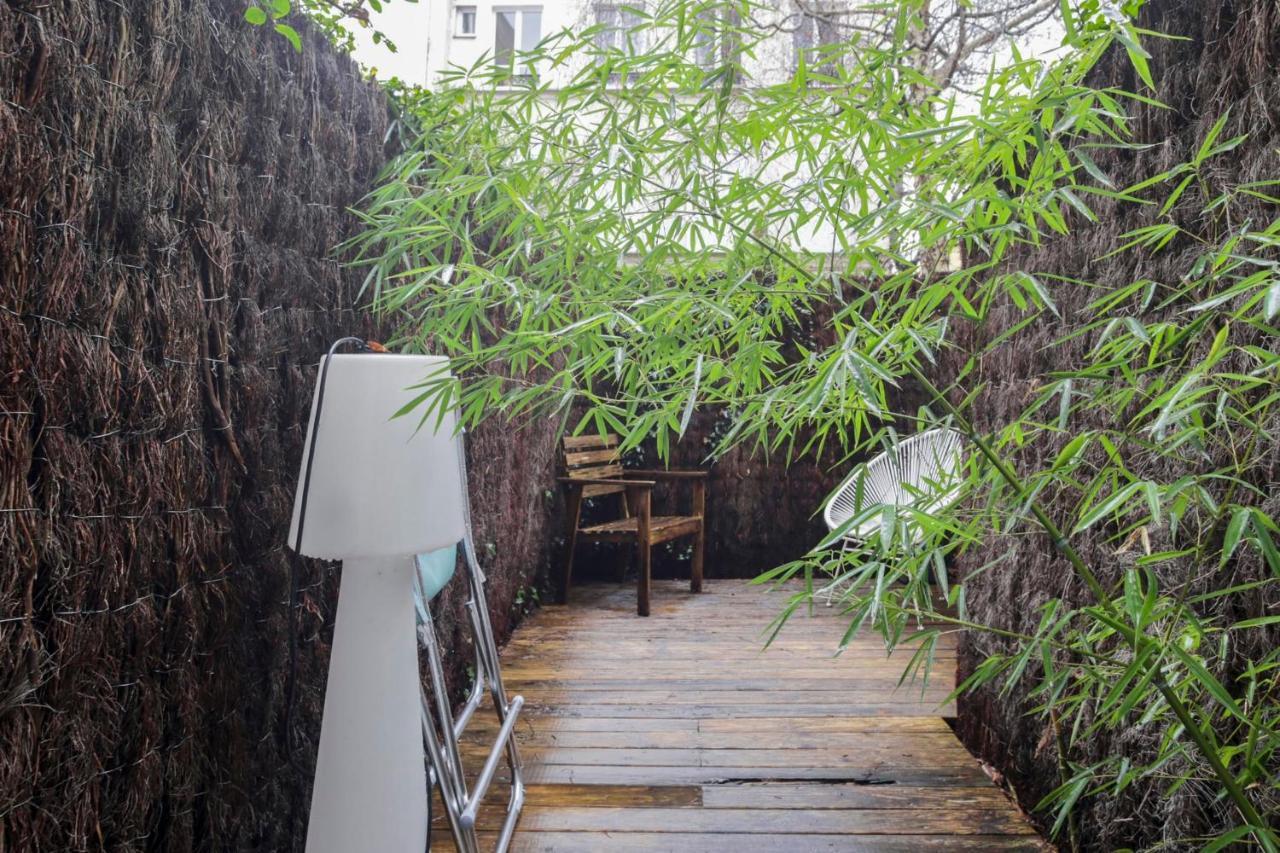 Hidden Abode With Large Patio In Buttes-Chaumont - Paris Parigi Esterno foto